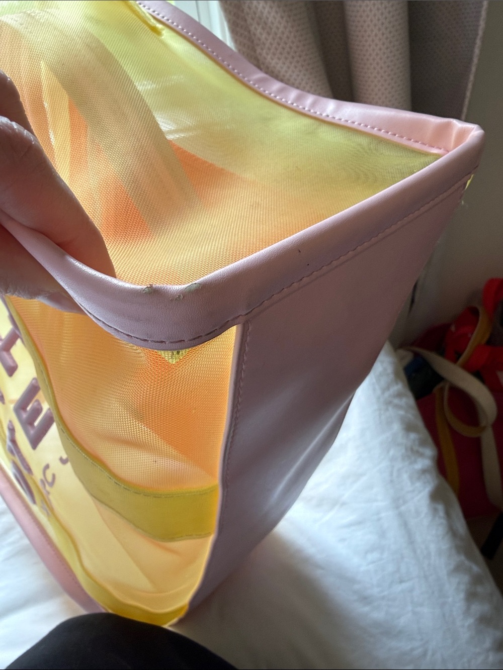 Marc Jacobs Yellow/Multi Mesh Large Traveler Tote - Picture 9 of 12
